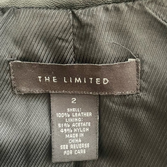 Leather jacket blazer The Limited size 2 great condition - Picture 13 of 13